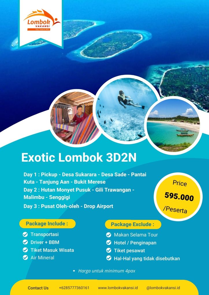 biaya trip ke lombok